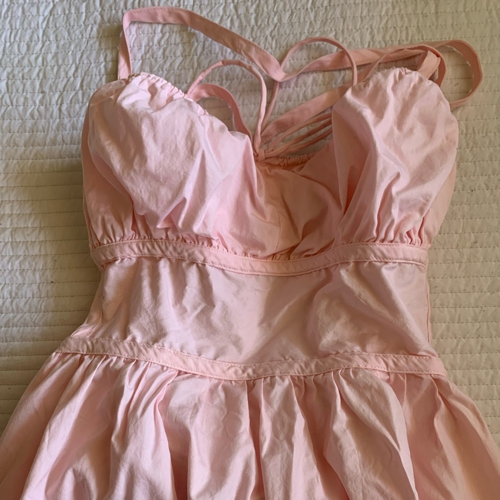 F21 pink babydoll dress